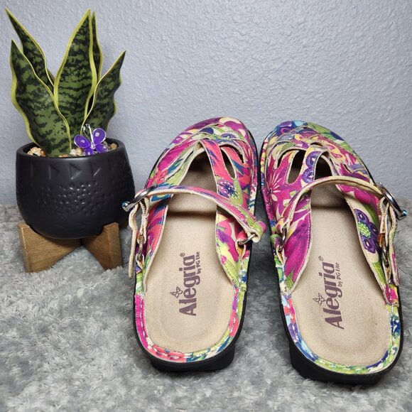 Like New - Alegria Fresia Happy Days Comfort Clogs Slip-ons - Size: 38 / 7.5 - Picture 4 of 10